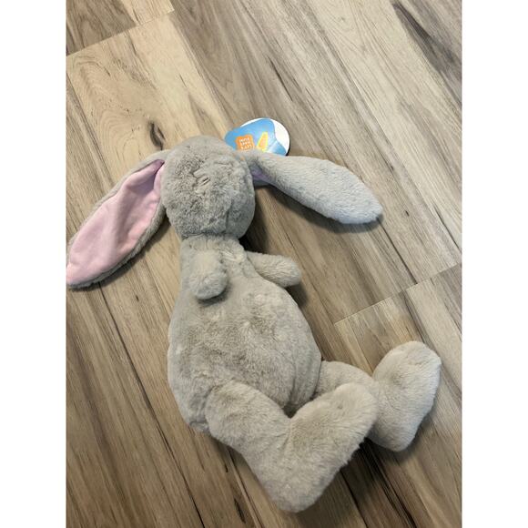 Giggle Scape Adorable Gray Bunny Rabbit Long Floppy Ears Stuffed Plush Lovey 18" - Picture 4 of 8